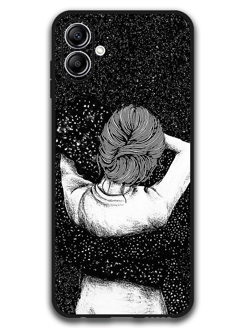 Theodor Case Compatible with Samsung Galaxy A07 6.7 Inch Protection Shockproof Bumper Cover Night Imagination Of Girl - Image 1